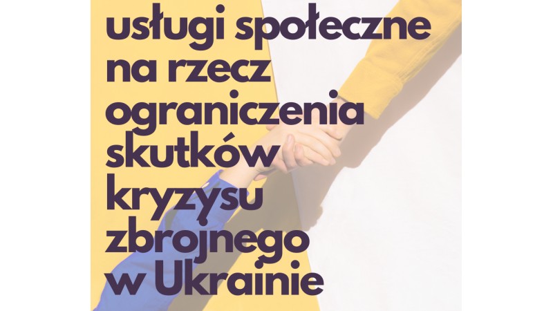 projekt dot. usług społecznych dla Ukrainców (mat UM)